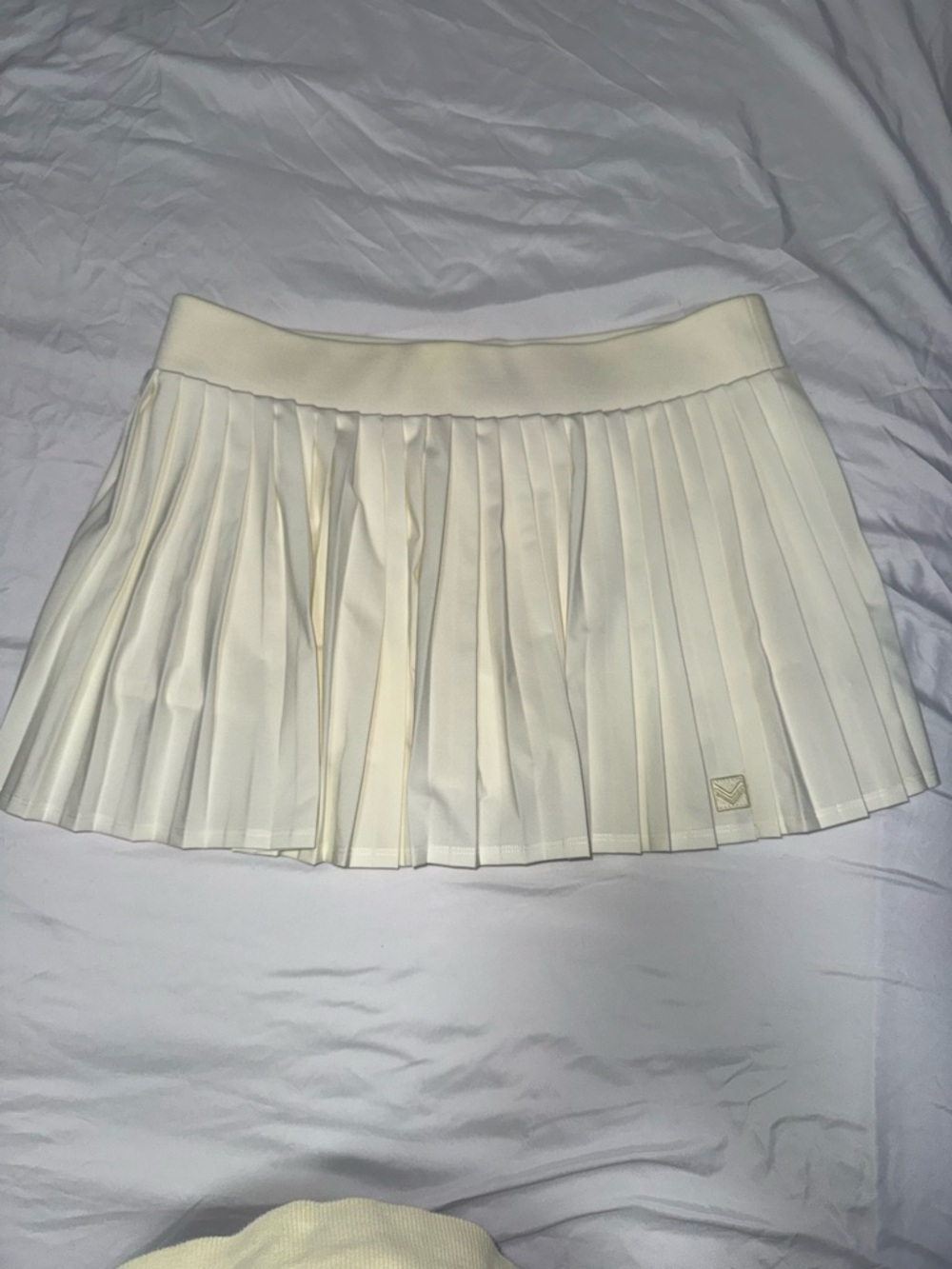 Tory Burch Women's Cream Pleated Tennis Skirt